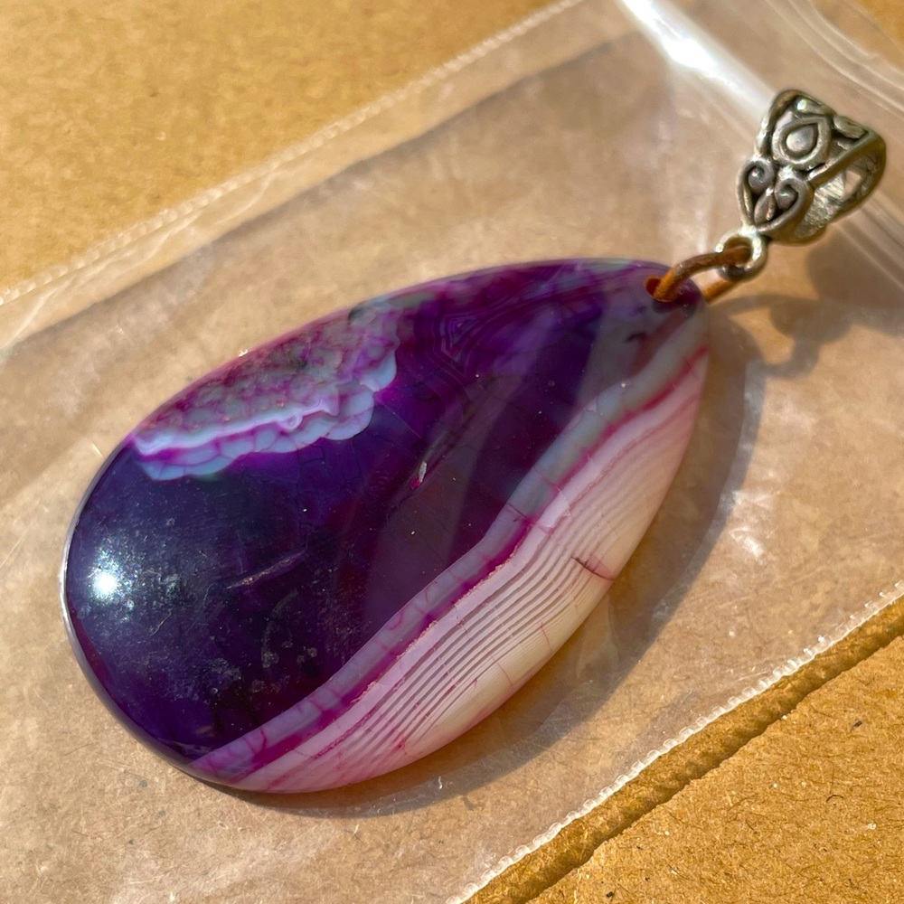 Amethyst Polished Stone Pendant